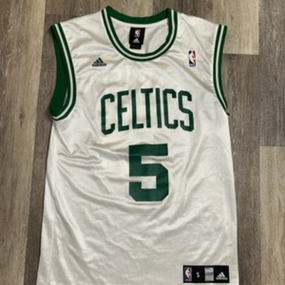 Kevin Garnett Boston Celtics Jersey Mens Small White Green Adidas Mesh NBA - Picture 1 of 4
